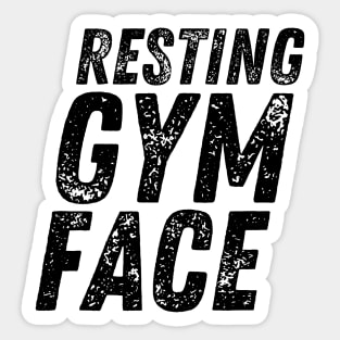 Resting Gym Face Sticker